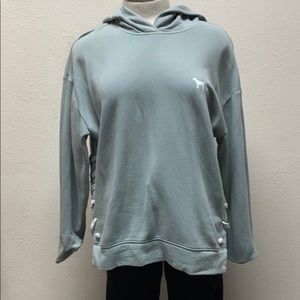 Hoodie with side tie detail